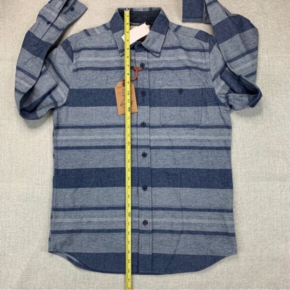 WEATHERPROOF VINTAGE mens shirt Brushed Horizontal Stripe Woven Shirt Size S - Picture 8 of 12